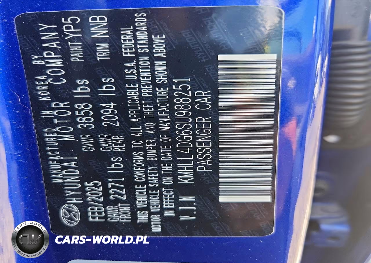 2025 Hyundai Elantra Se VIN:KMHLL4DG6SU988251 - 13