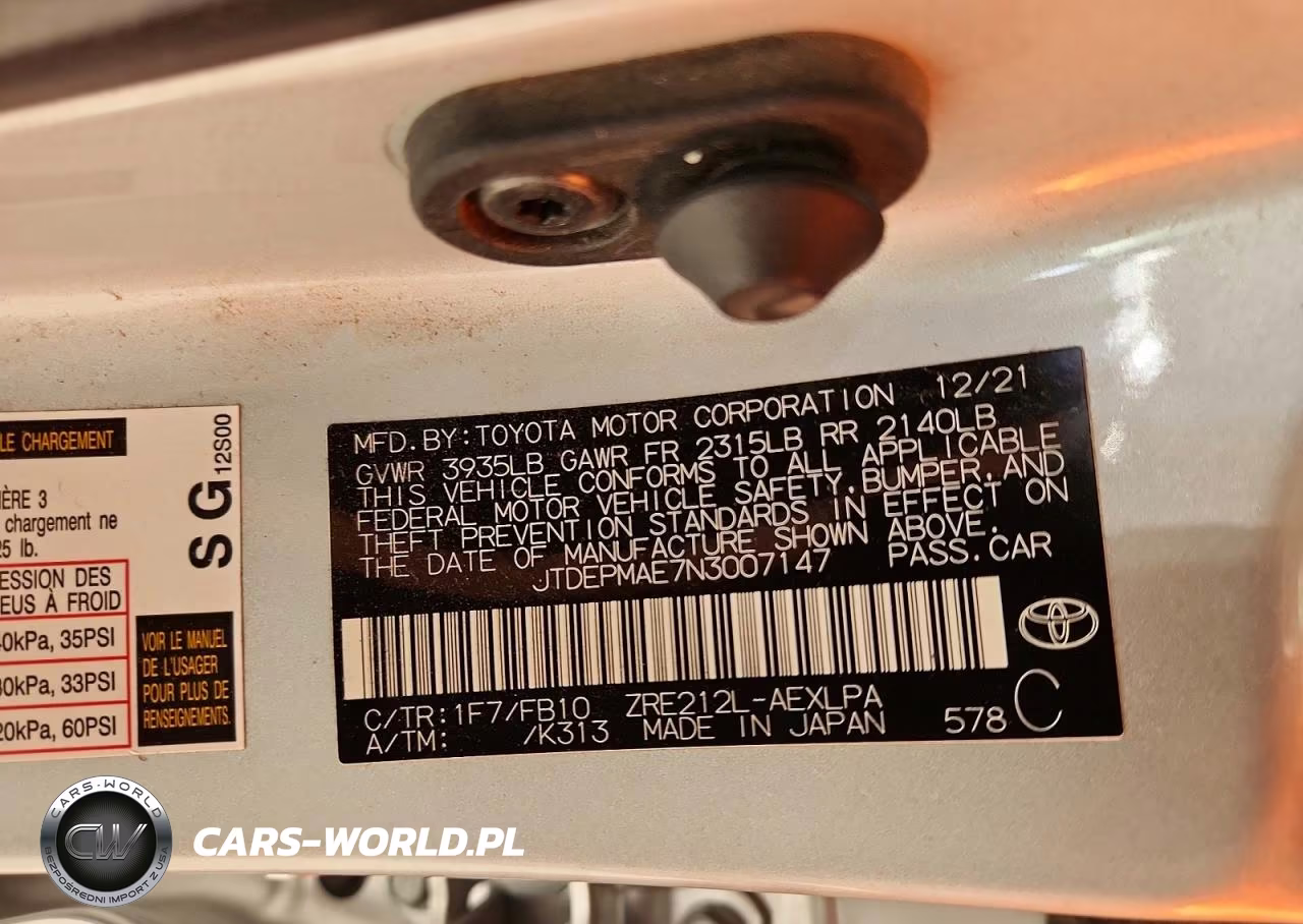 2022 Toyota Corolla Le VIN:JTDEPMAE7N3007147 - 12