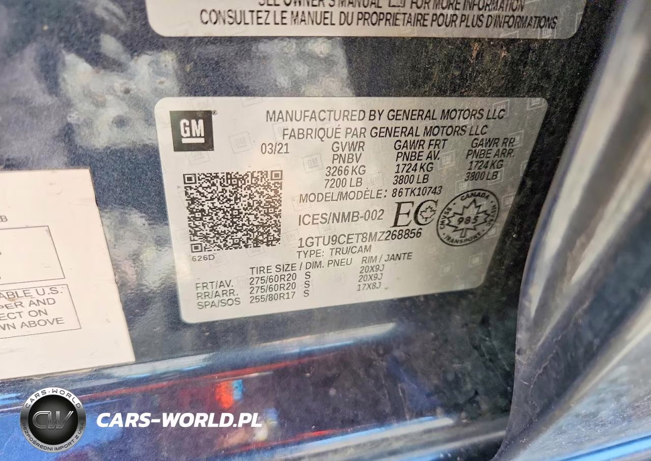 2021 GMC Sierra K1500 Elevation VIN:1GTU9CET8MZ268856 - 12
