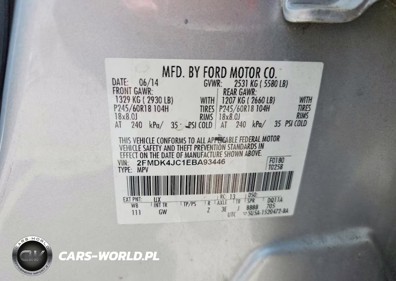 2014 Ford Edge Sel VIN:2FMDK4JC1EBA93446 - 13
