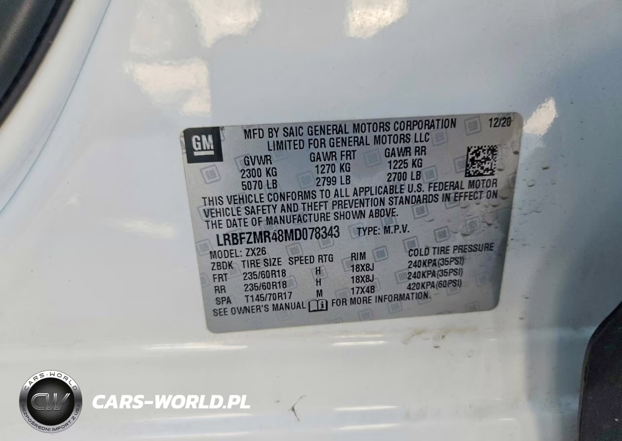 2021 Buick Envision Preferred VIN:LRBFZMR48MD078343 - 12