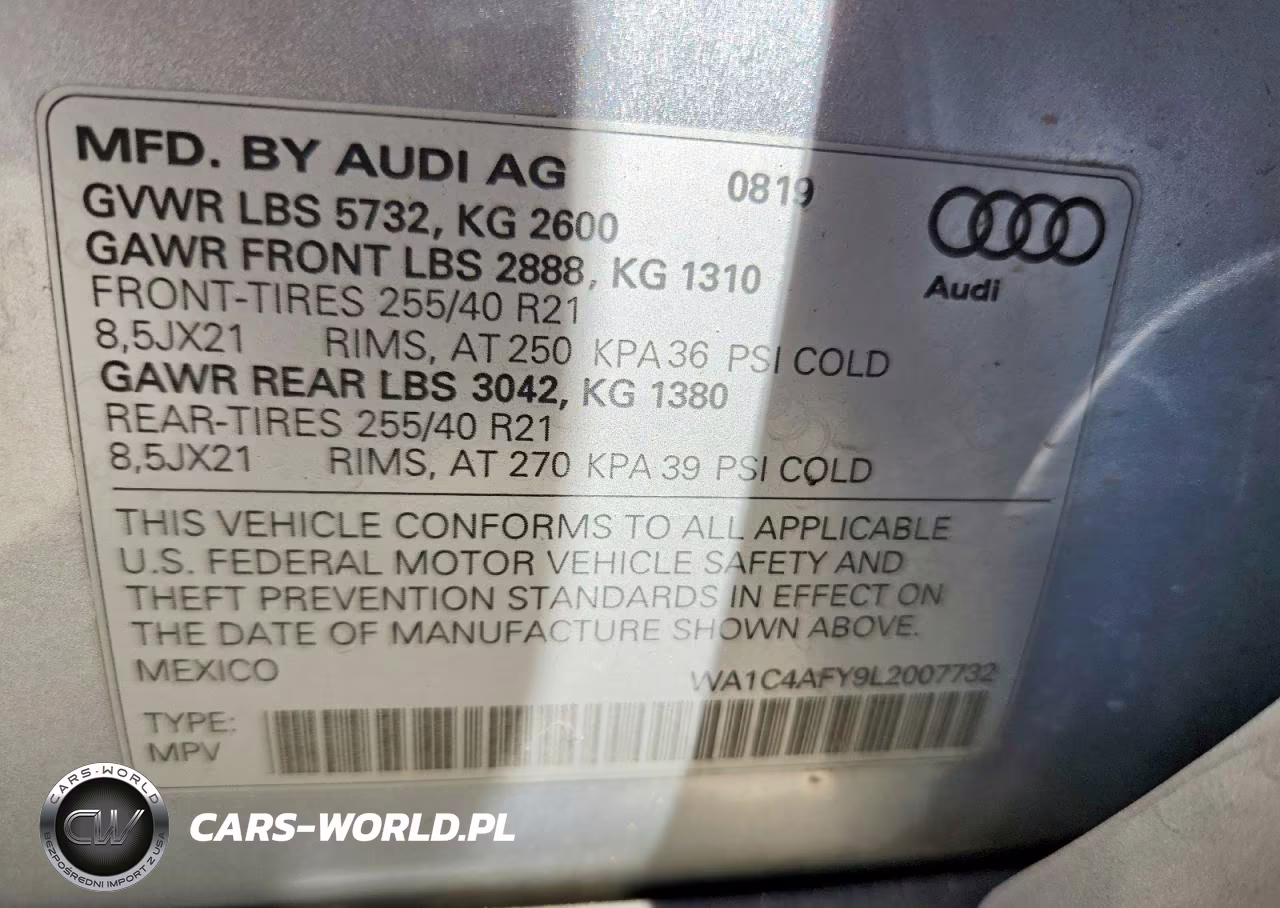 2020 Audi Sq5 Prestige VIN:WA1C4AFY9L2007732 - 14