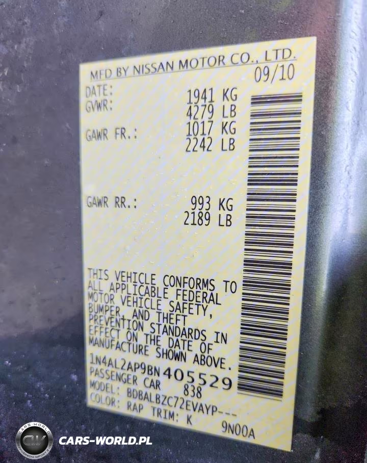 2011 Nissan Altima 2.5 VIN:1N4AL2AP9BN405529 - 13