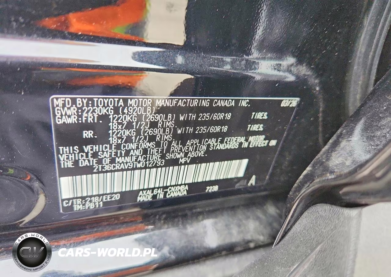 2026 Toyota Rav4 Xle Premium VIN:2T36CRAV9TW012793 - 13