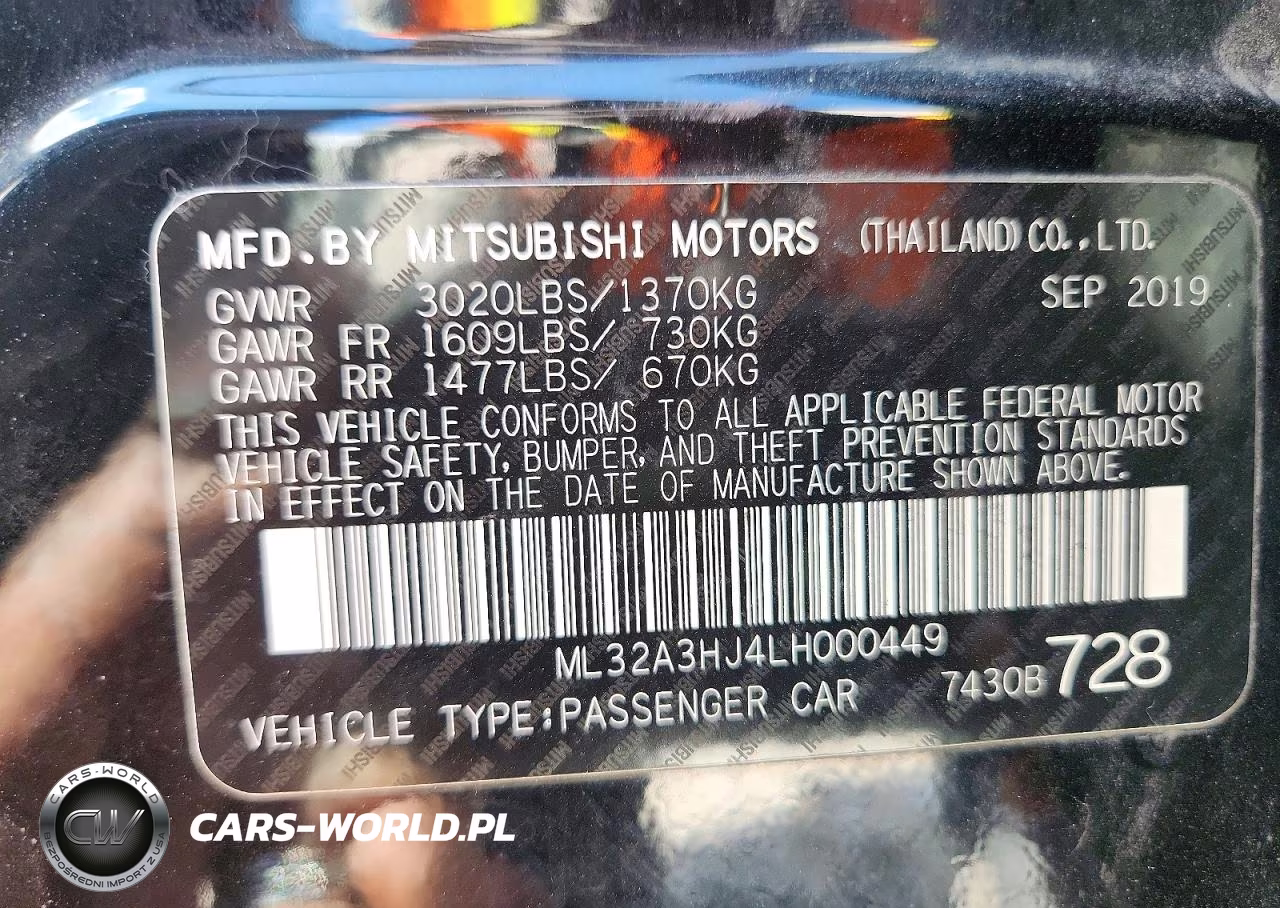 2020 Mitsubishi Mirage Es VIN:ML32A3HJ4LH000449 - 12