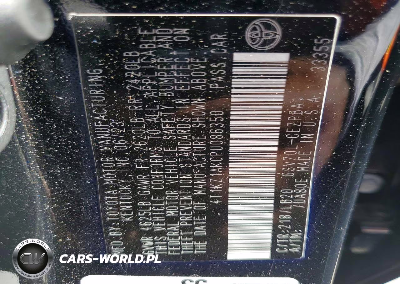 2023 Toyota Camry Xse V6 VIN:4T1KZ1AK0PU086350 - 13