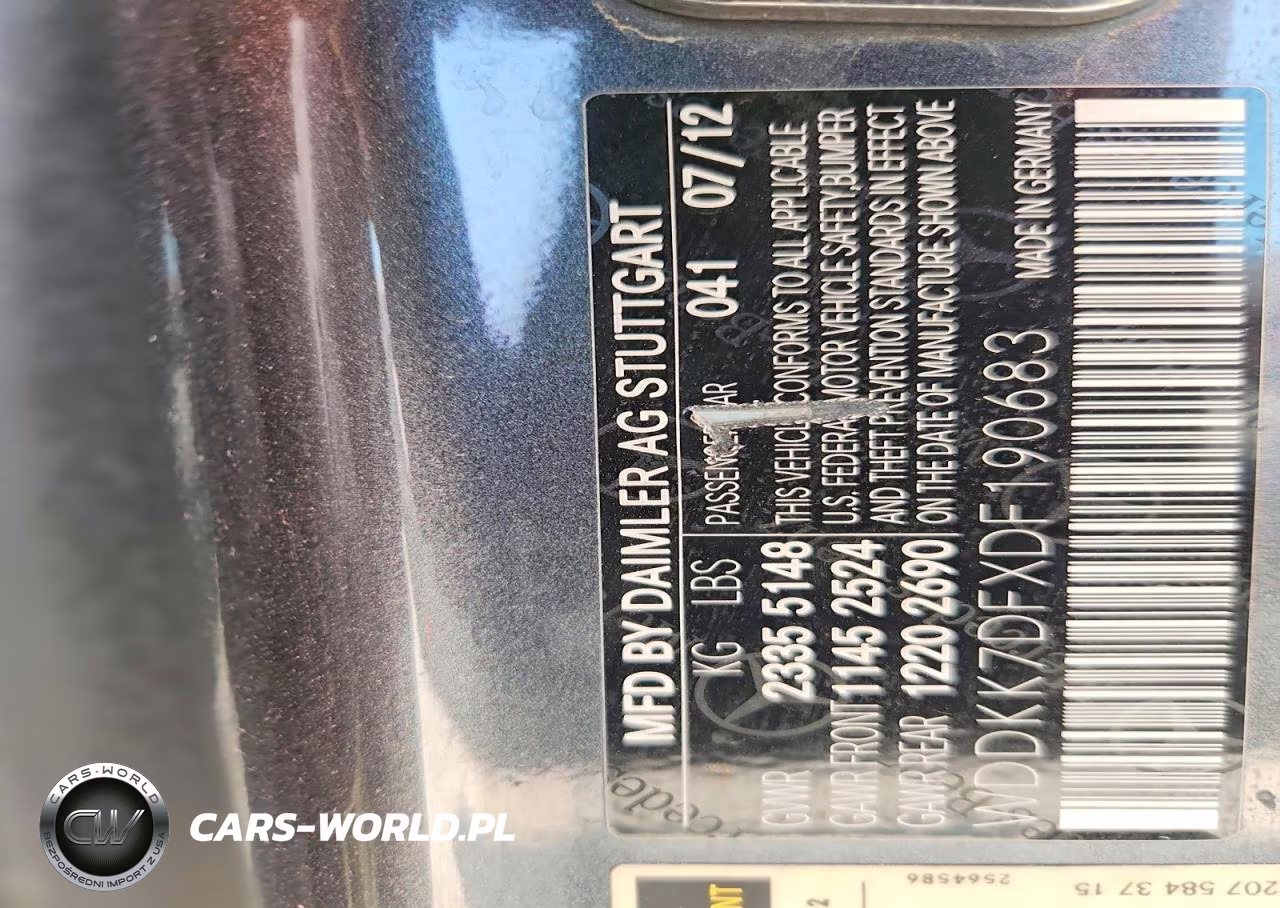 2013 Mercedes-Benz E 550 VIN:WDDKK7DFXDF190683 - 13