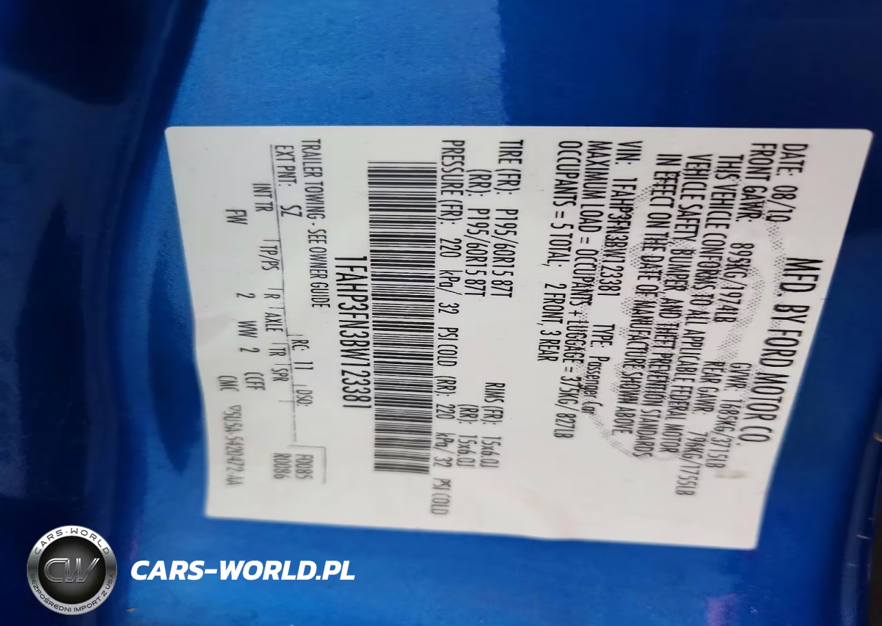 2011 Ford Focus Se VIN:1FAHP3FN3BW123381 - 12