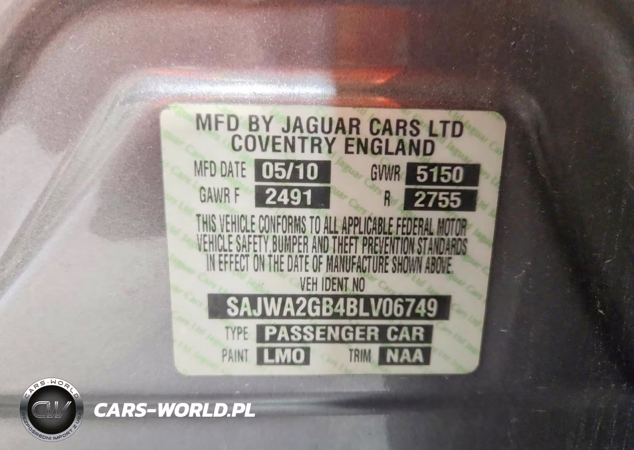 2011 Jaguar Xjl VIN:SAJWA2GB4BLV06749 - 12