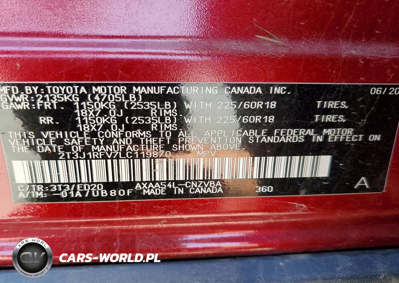 2020 Toyota Rav4 Trd Off-Road VIN:2T3J1RFV7LC119870 - 13