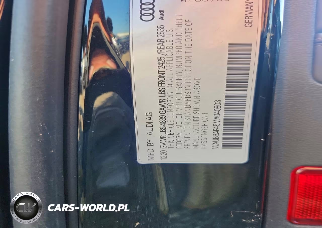 2021 Audi A4 Premium Plus 40 VIN:WAUBBAF45MA040803 - 12