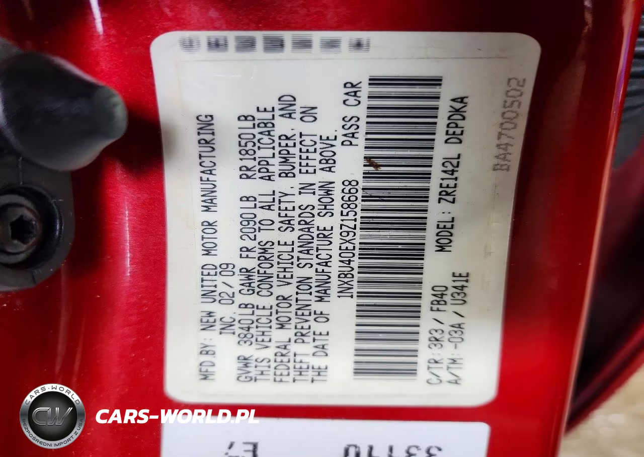 2009 Toyota Corolla Le VIN:1NXBU40EX9Z158668 - 12