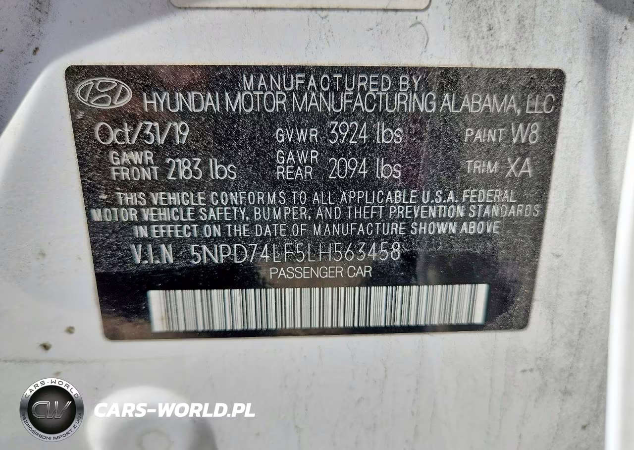 2020 Hyundai Elantra Se VIN:5NPD74LF5LH563458 - 12