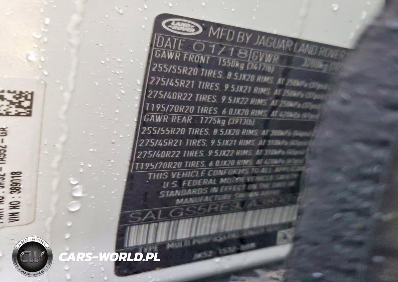 2018 Land Rover Range Rover Supercharged VIN:SALGS5RE9JA389018 - 13