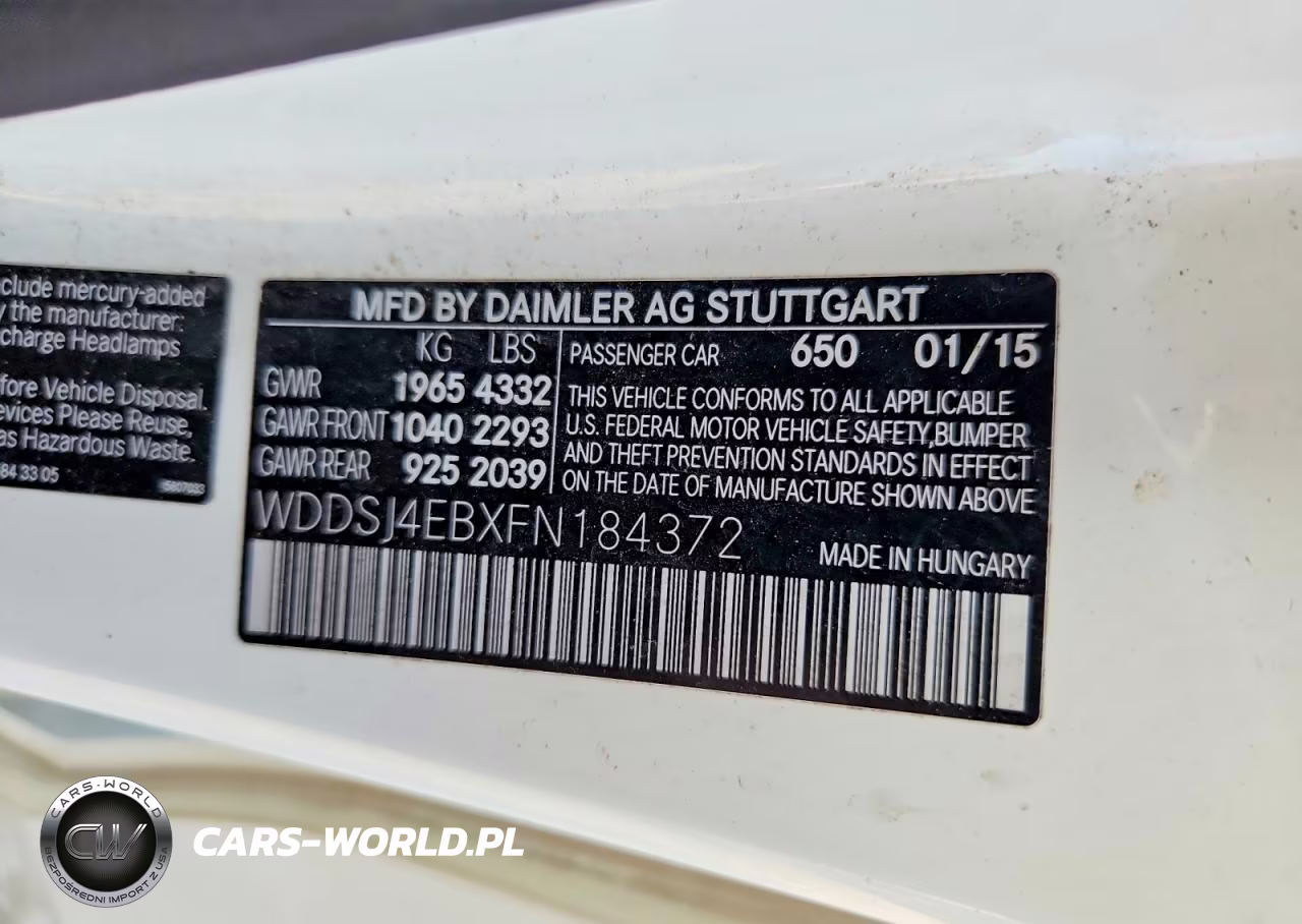 2015 Mercedes-Benz Cla 250 VIN:WDDSJ4EBXFN184372 - 12