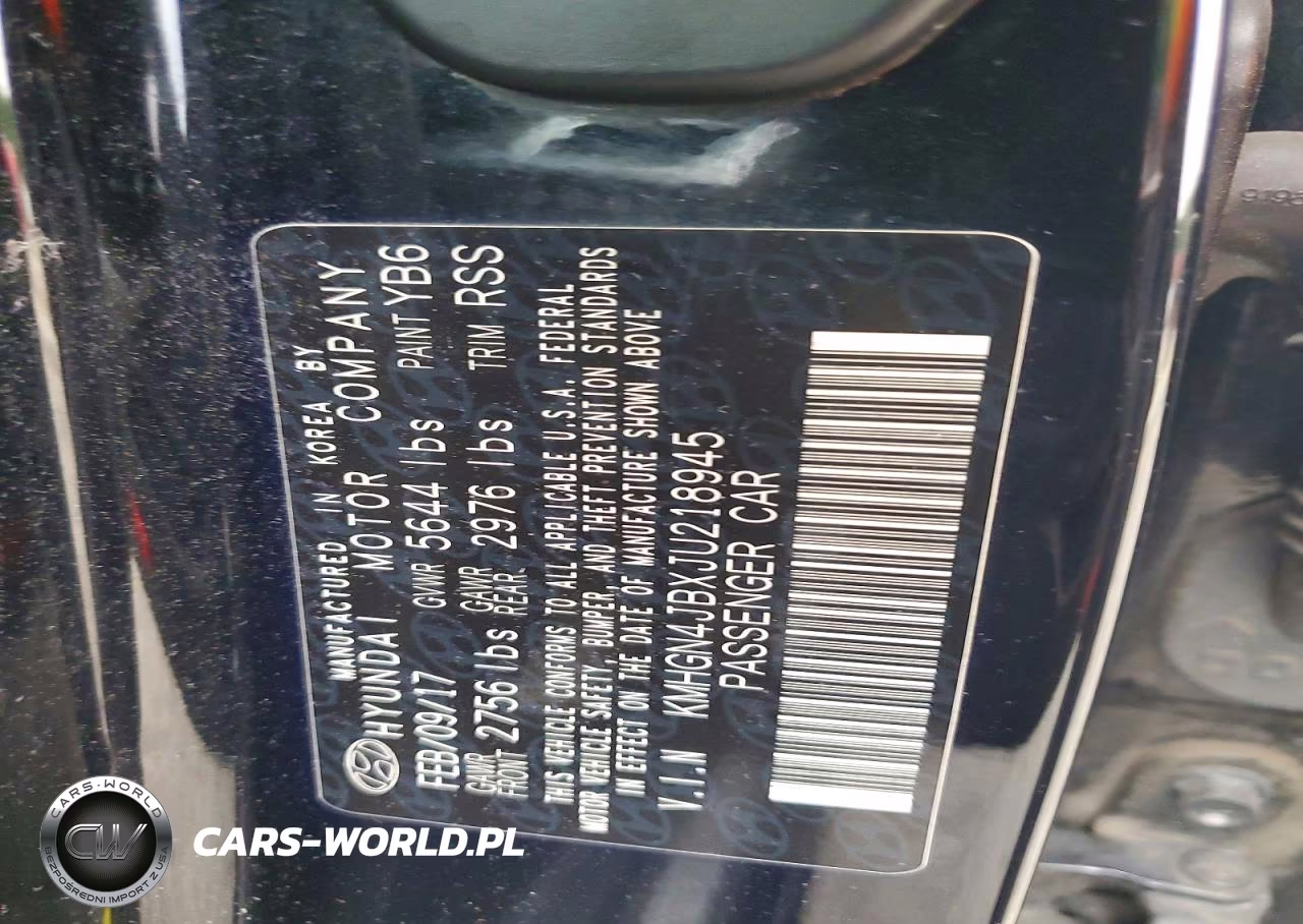 2018 Genesis G80 Sport VIN:KMHGN4JBXJU218945 - 12