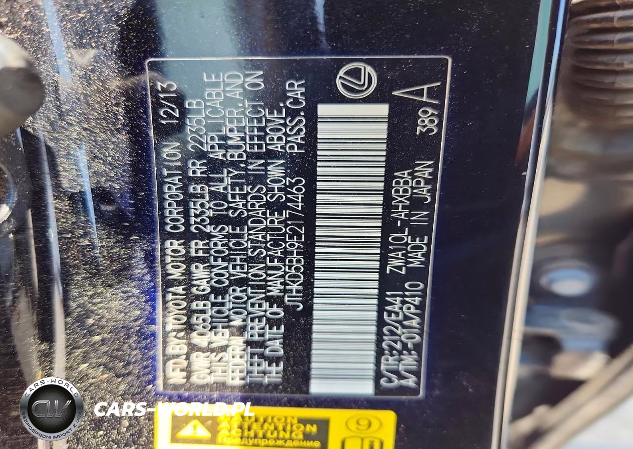 2014 Lexus Ct 200 VIN:JTHKD5BH9E2174463 - 13