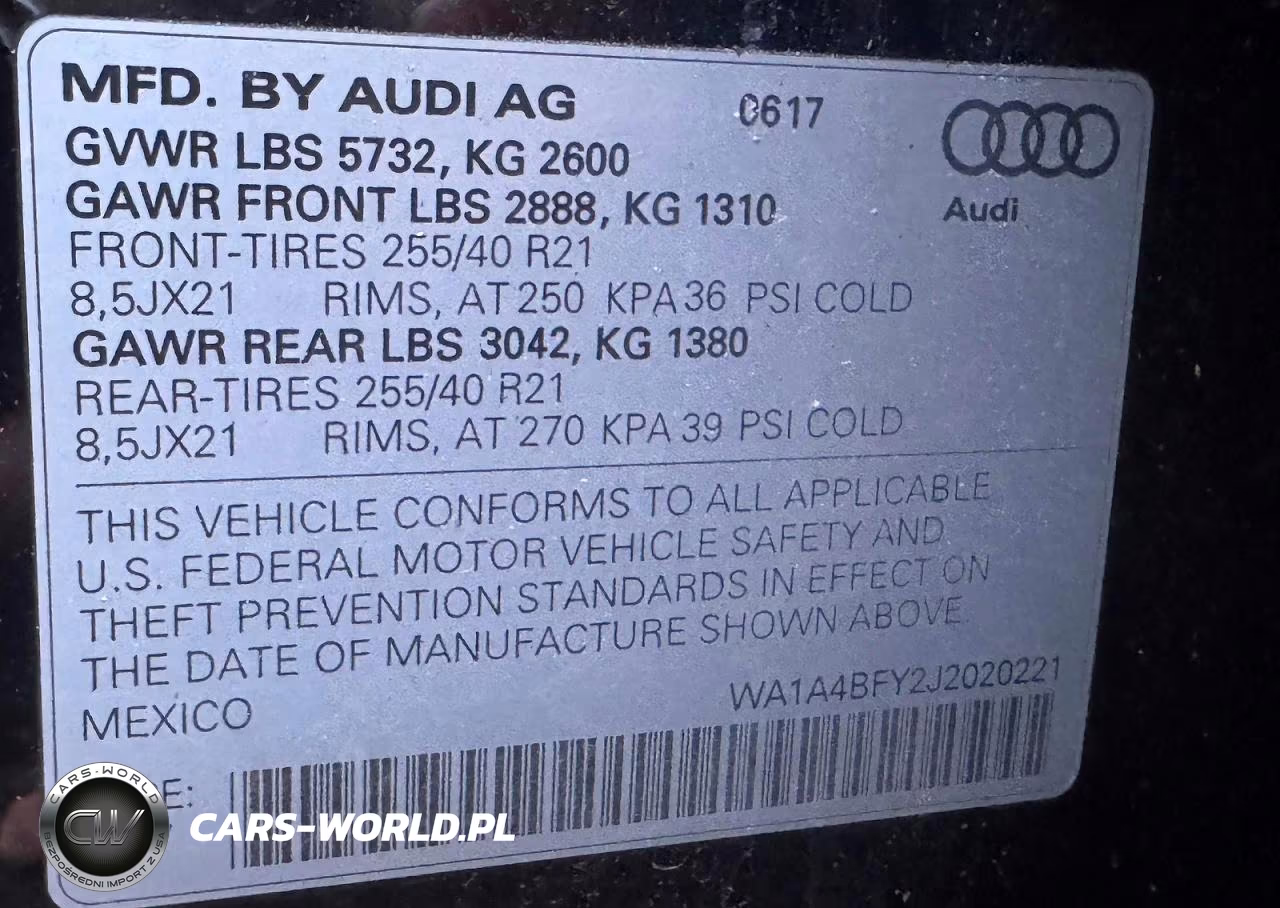 2018 Audi Sq5 Premium Plus VIN:WA1A4BFY2J2020221 - 10
