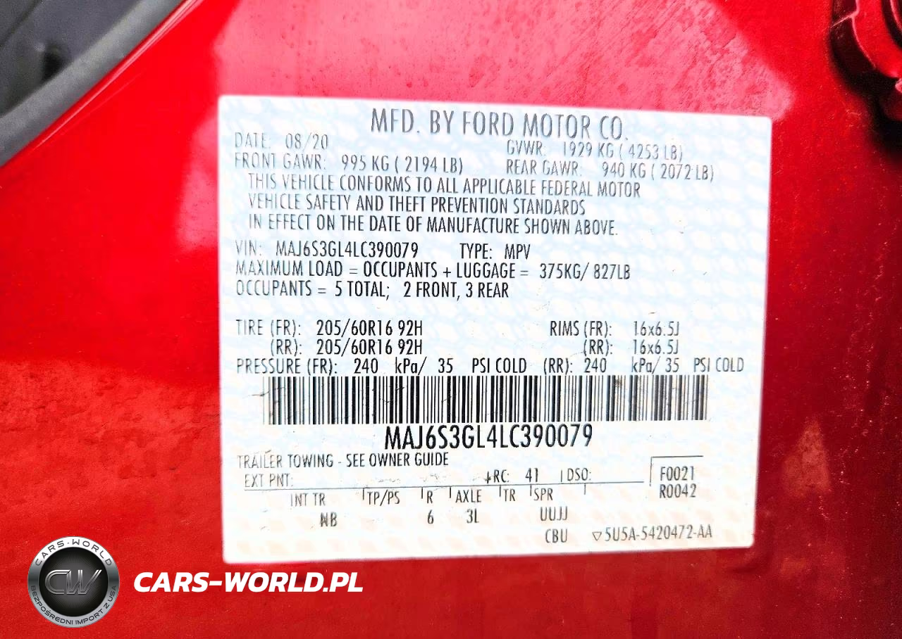 2020 Ford Ecosport Se VIN:MAJ6S3GL4LC390079 - 13