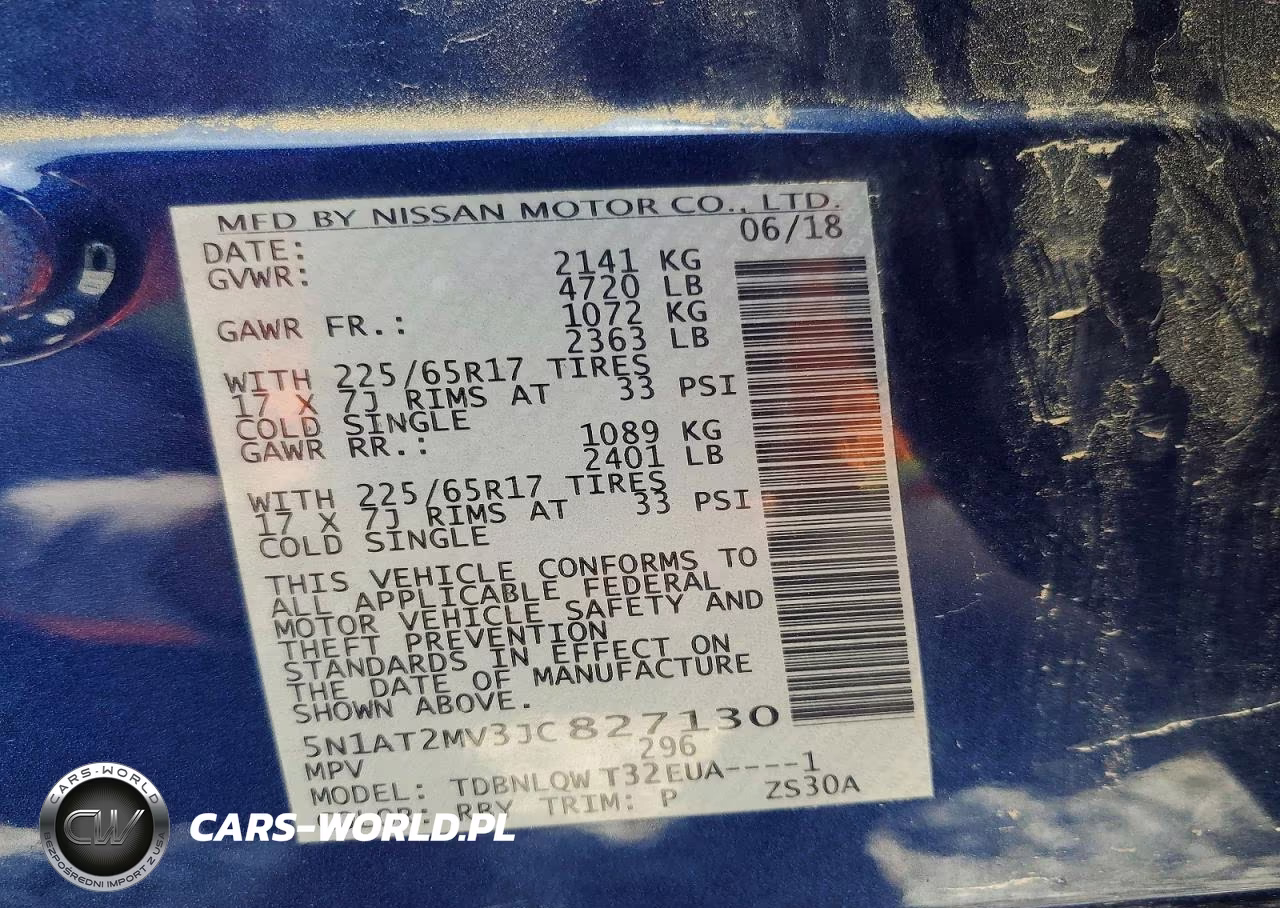 2018 Nissan Rogue Sv VIN:5N1AT2MV3JC827130 - 13