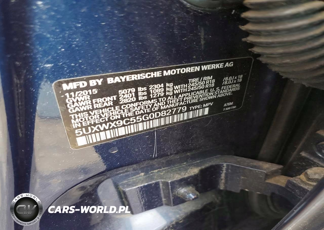 2016 BMW X3 xDrive28I VIN:5UXWX9C55G0D82779 - 12