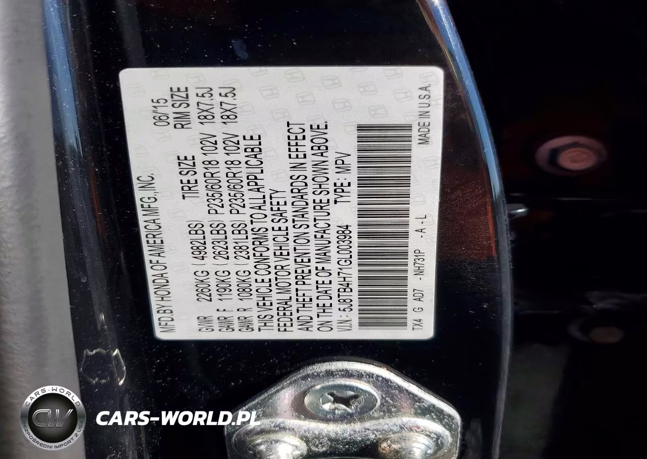 2016 Acura Rdx Advance VIN:5J8TB4H71GL003984 - 13