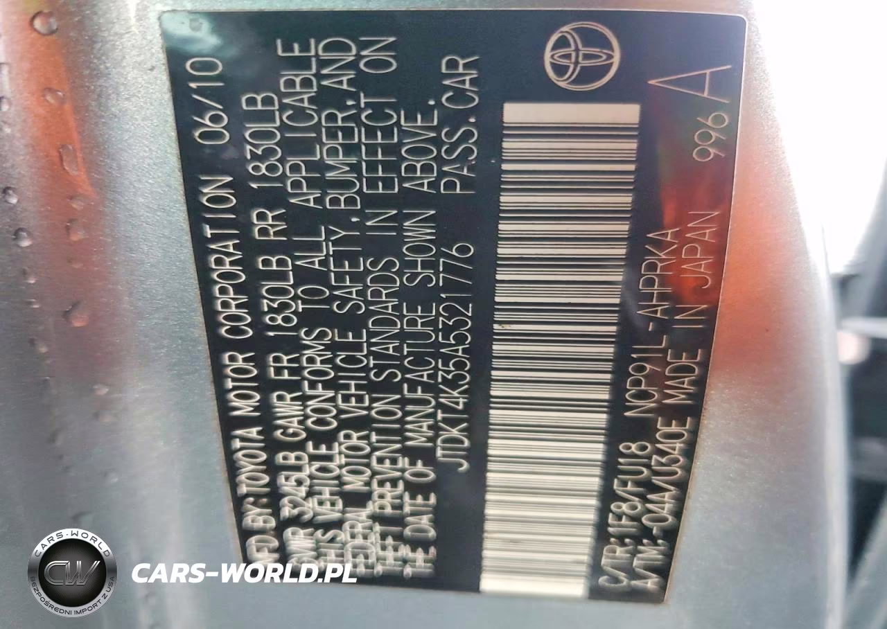 2010 Toyota Yaris Base VIN:JTDKT4K35A5321776 - 13