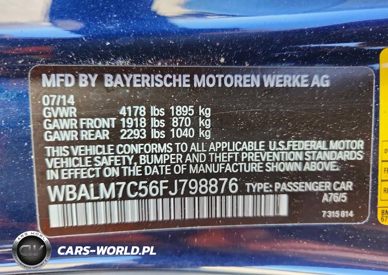 2015 BMW Z4 Sdrive35I VIN:WBALM7C56FJ798876 - 12