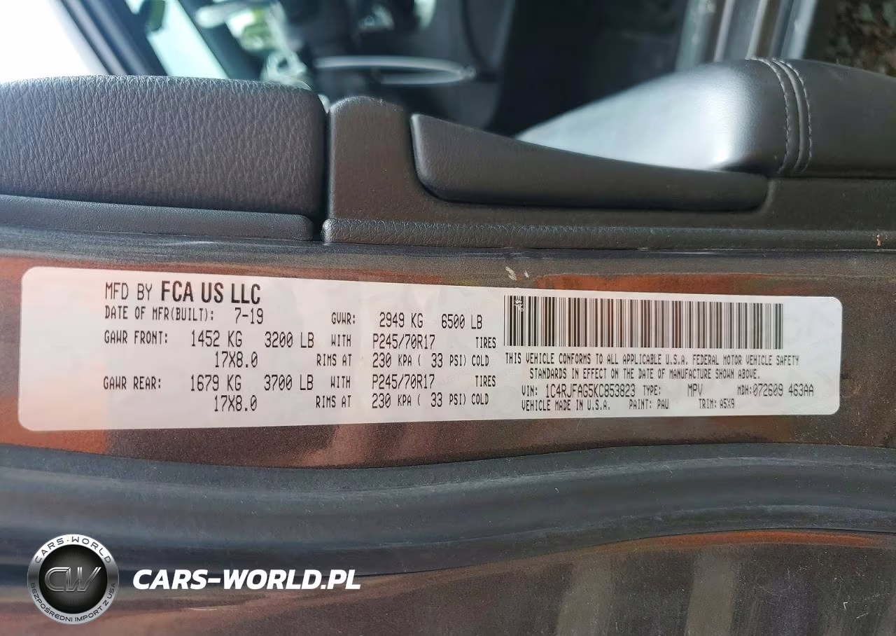 2019 Jeep Grand Cherokee Laredo VIN:1C4RJFAG5KC853823 - 13