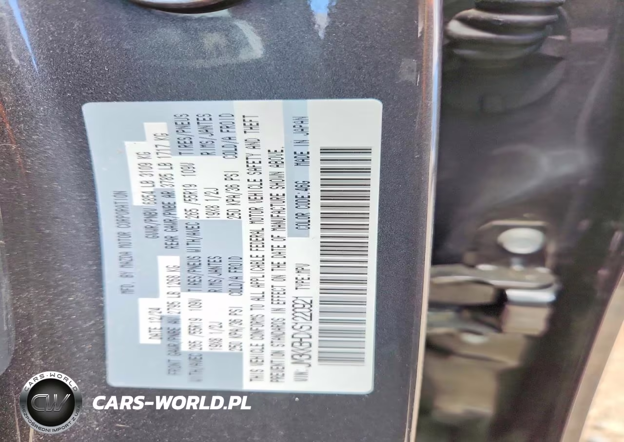 2025 Mazda Cx-90 Preferred VIN:JM3KKBHDXS1220921 - 13
