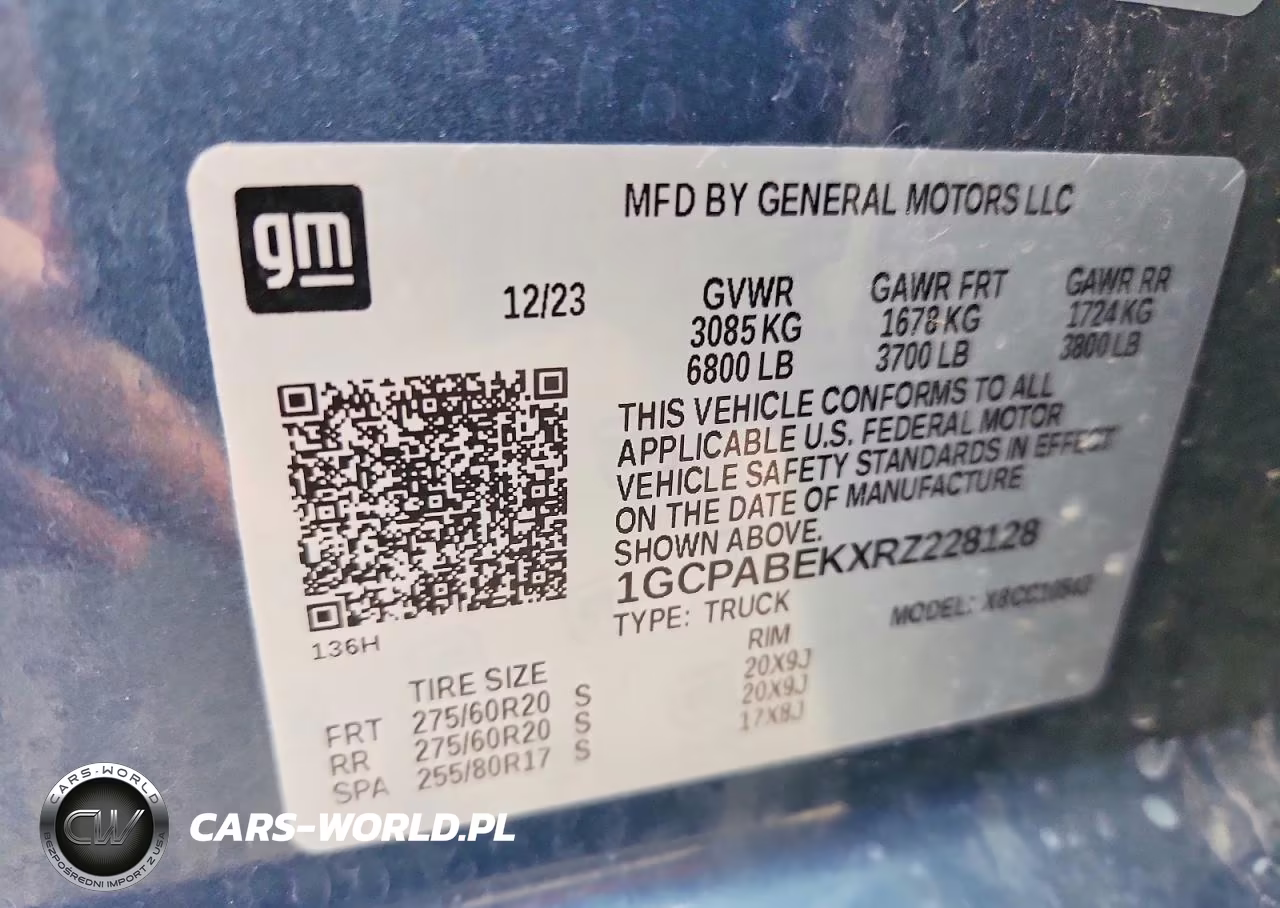 2024 Chevrolet Silverado 1500 2Wd Short Bed Custom VIN:1GCPABEKXRZ228128 - 12