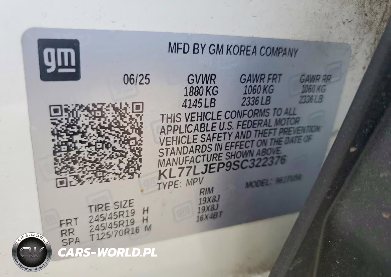 2025 Chevrolet Trax 2Rs VIN:KL77LJEP9SC322376 - 12