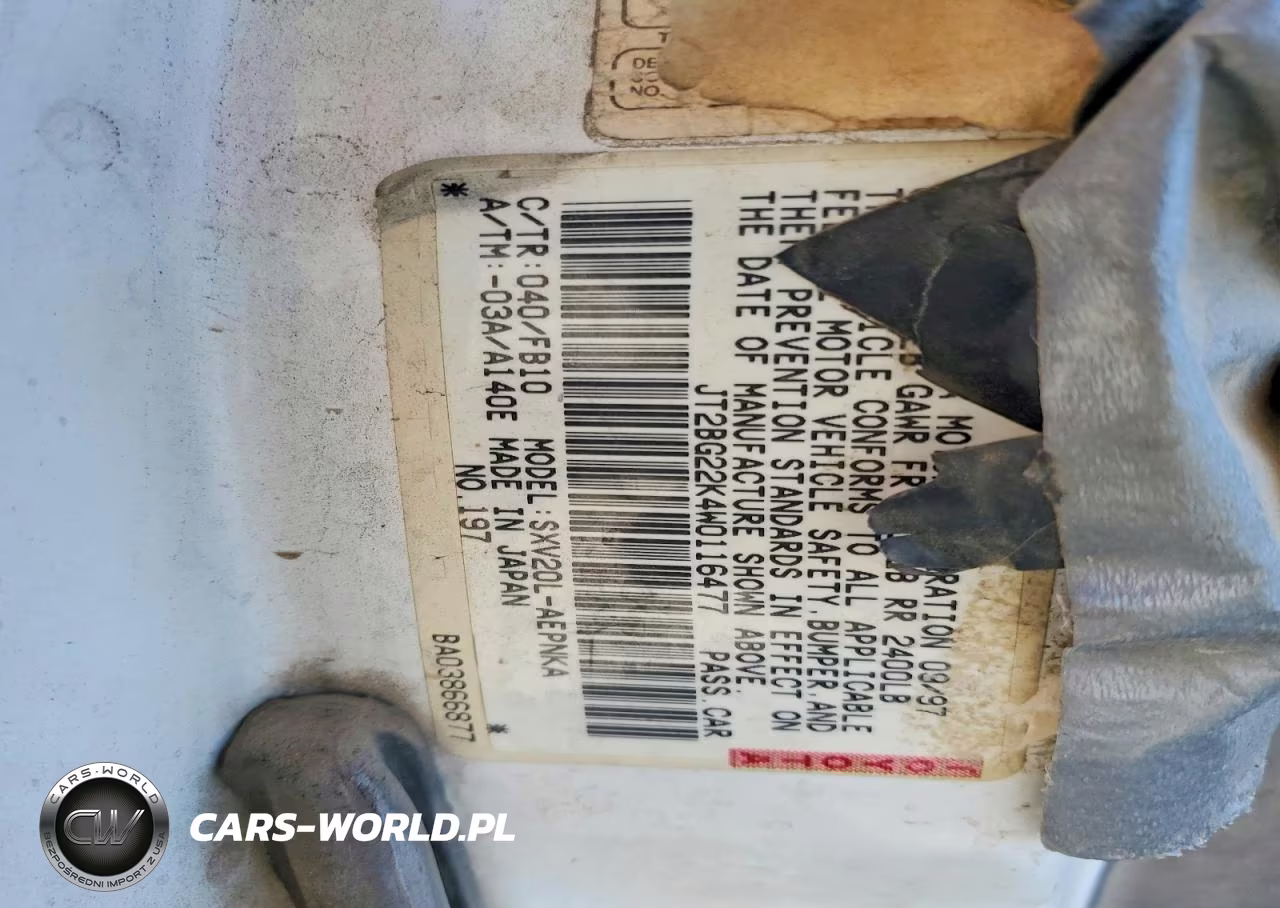 1998 Toyota Camry Le VIN:JT2BG22K4W0116477 - 12