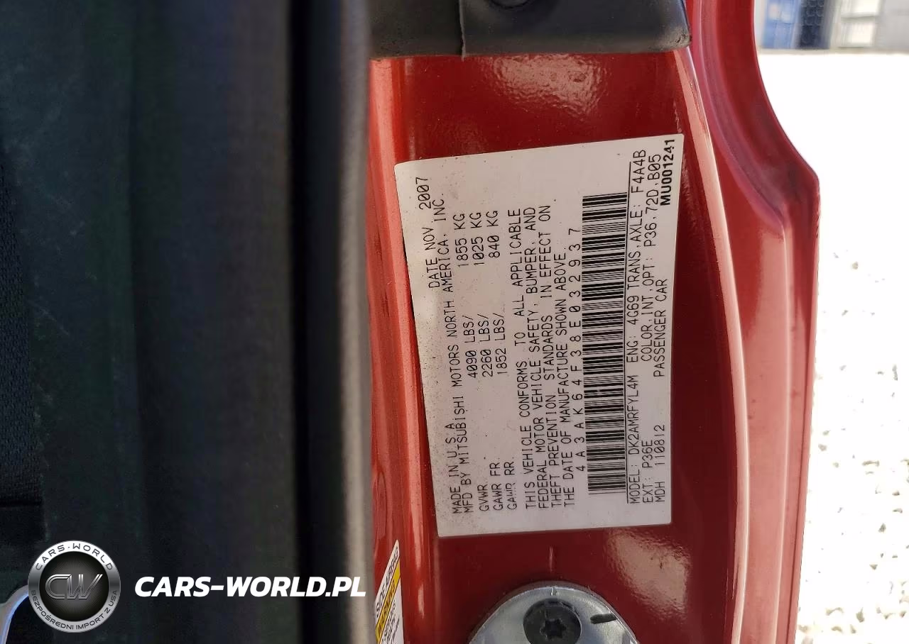 2008 Mitsubishi Eclipse Se VIN:4A3AK64F38E032937 - 12