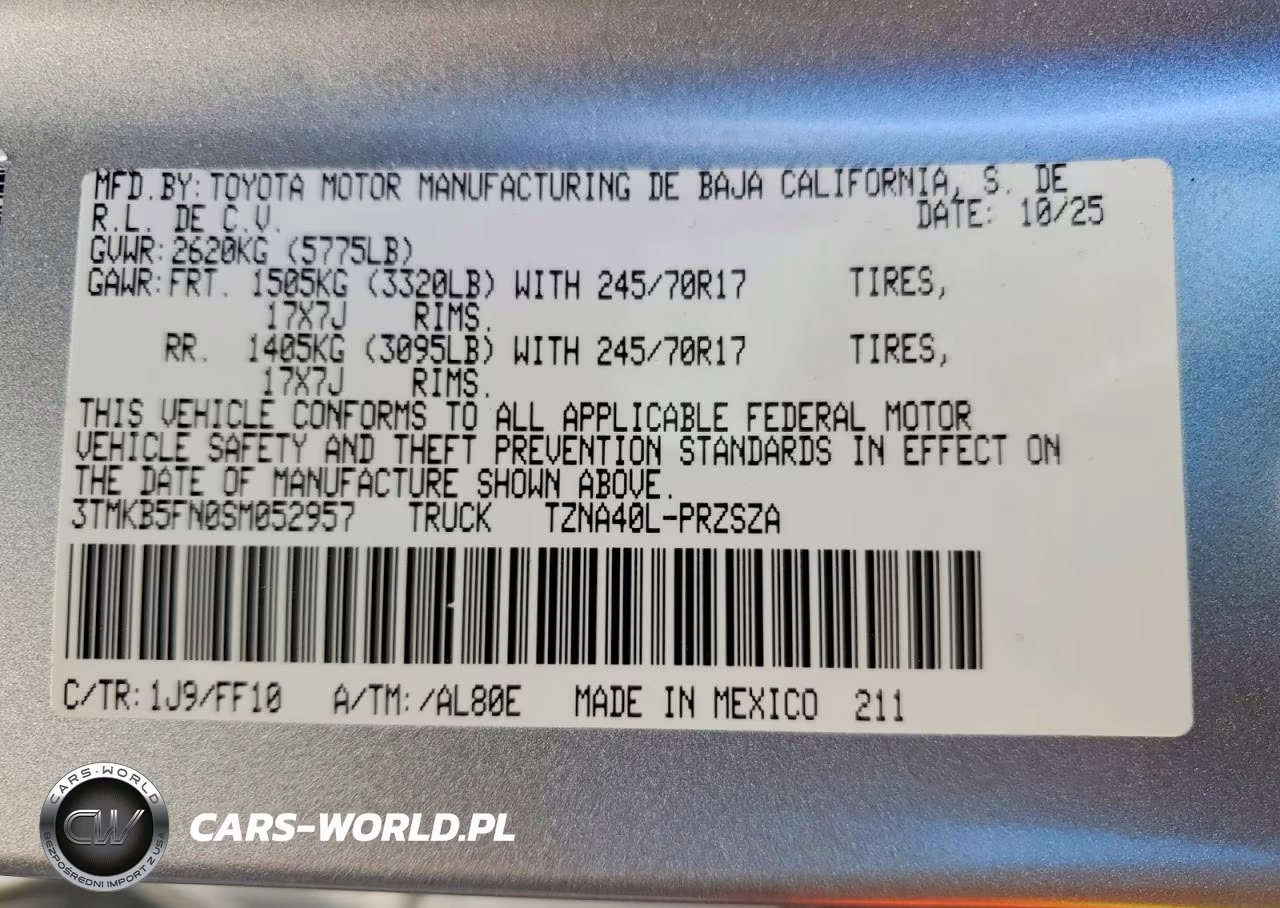 2025 Toyota Tacoma Sr5 VIN:3TMKB5FN0SM052957 - 12