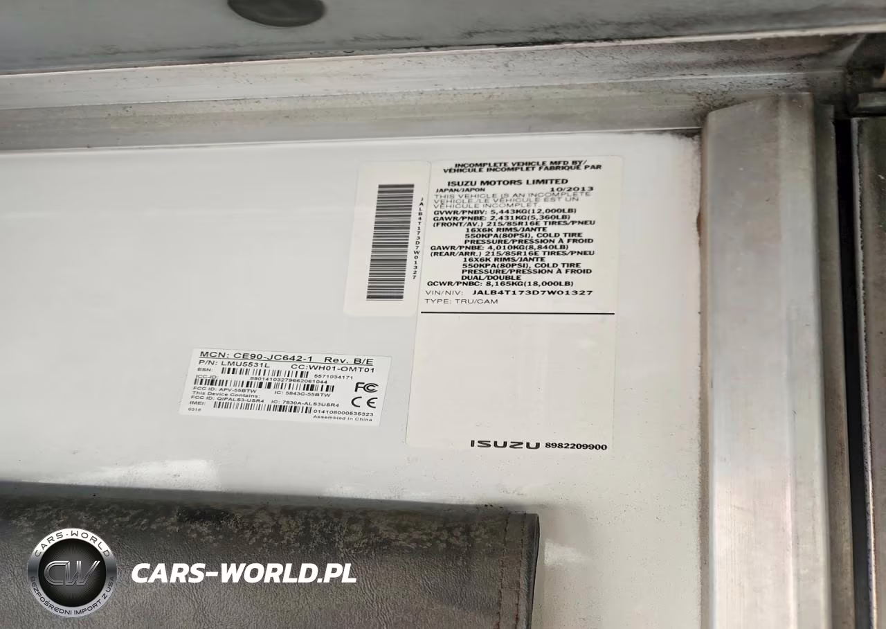 2013 Isuzu Npr Hd Delivery Van VIN:JALB4T173D7W01327 - 13