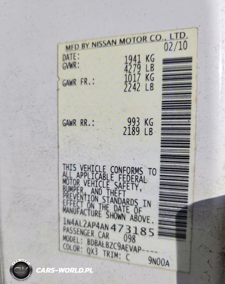 2010 Nissan Altima 2.5 VIN:1N4AL2AP4AN473185 - 13