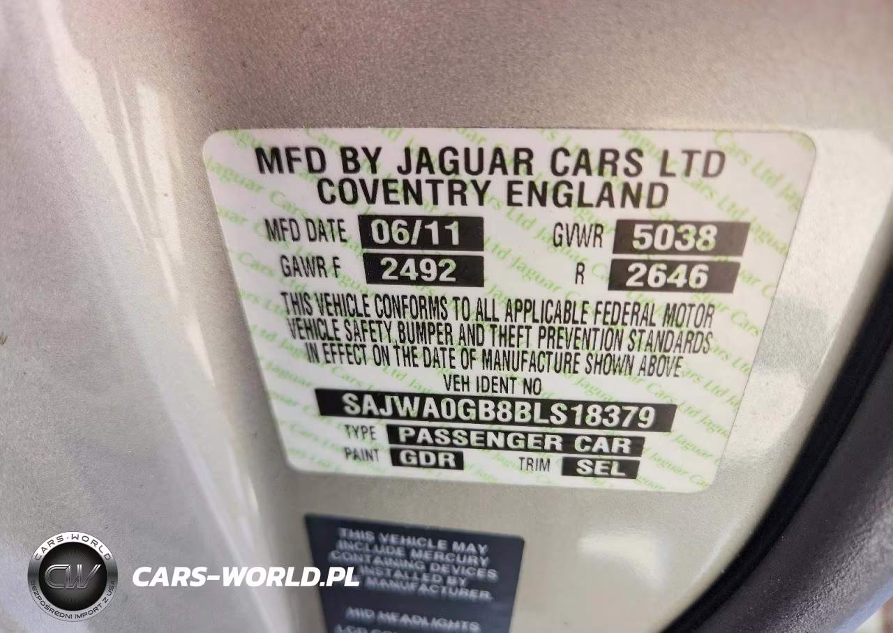 2011 Jaguar Xf Premium VIN:SAJWA0GB8BLS18379 - 12