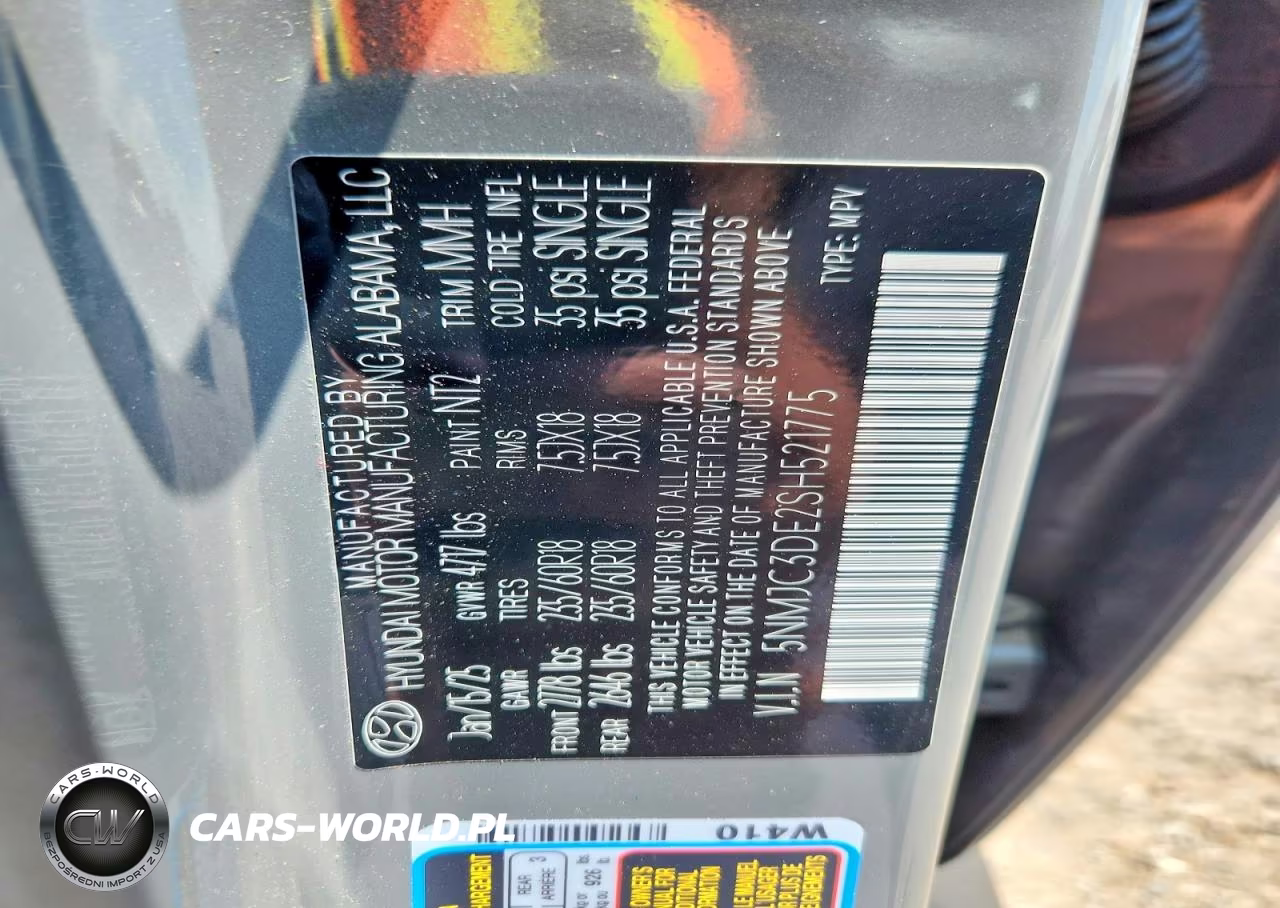 2025 Hyundai Tucson Sel VIN:5NMJC3DE2SH521775 - 13