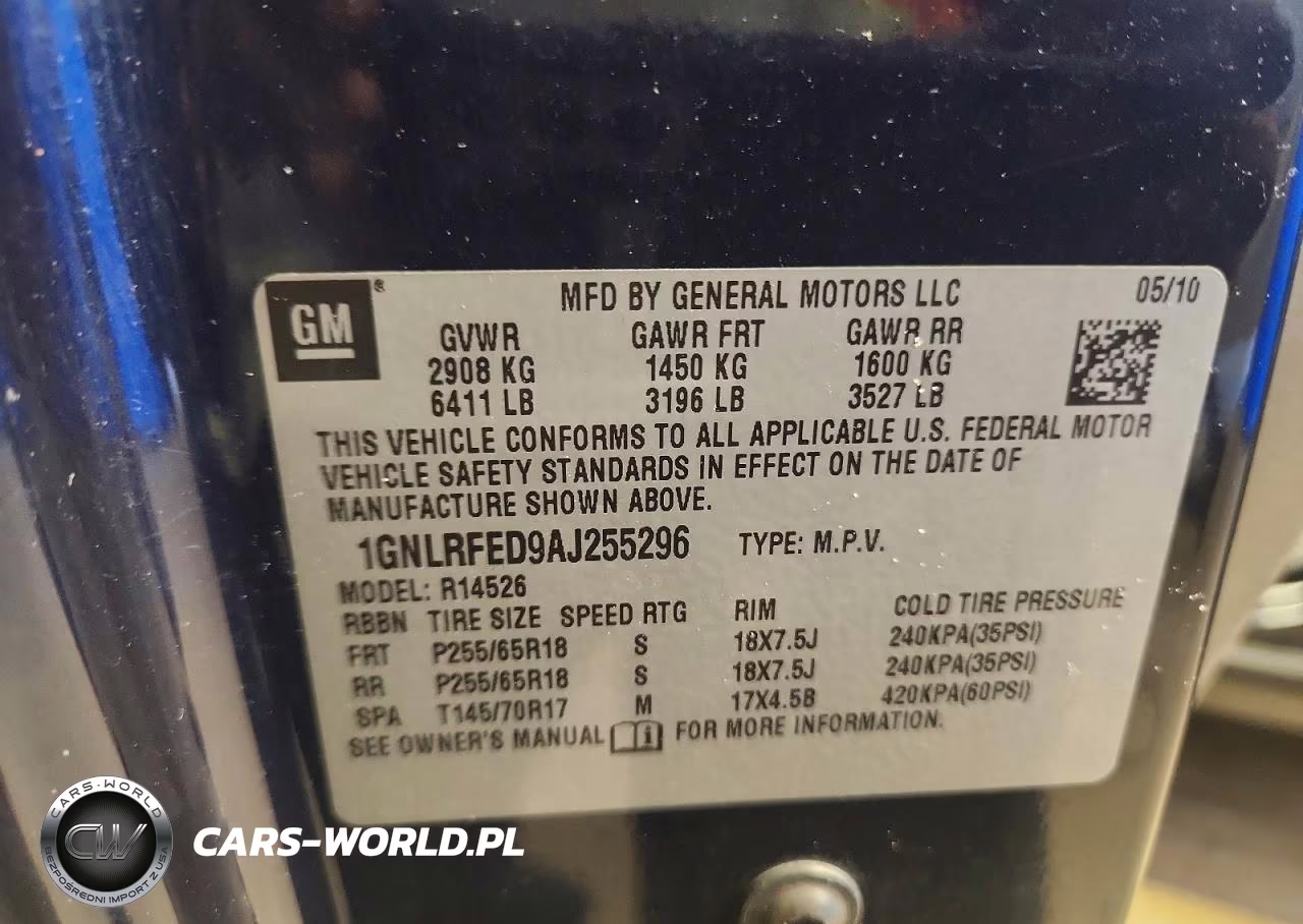 2010 Chevrolet Traverse Lt VIN:1GNLRFED9AJ255296 - 13