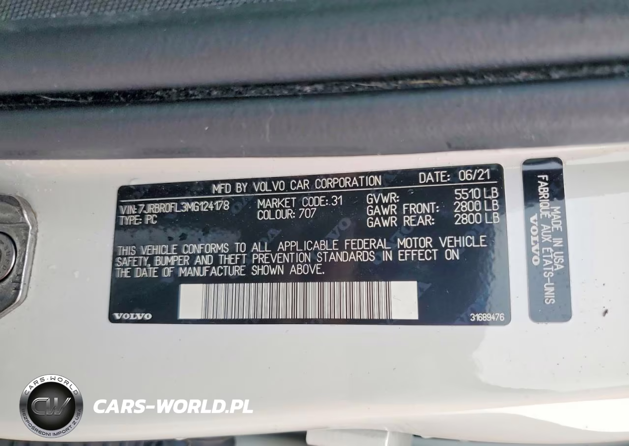 2021 Volvo S60 T8 Recharge Inscription VIN:7JRBR0FL3MG124178 - 13