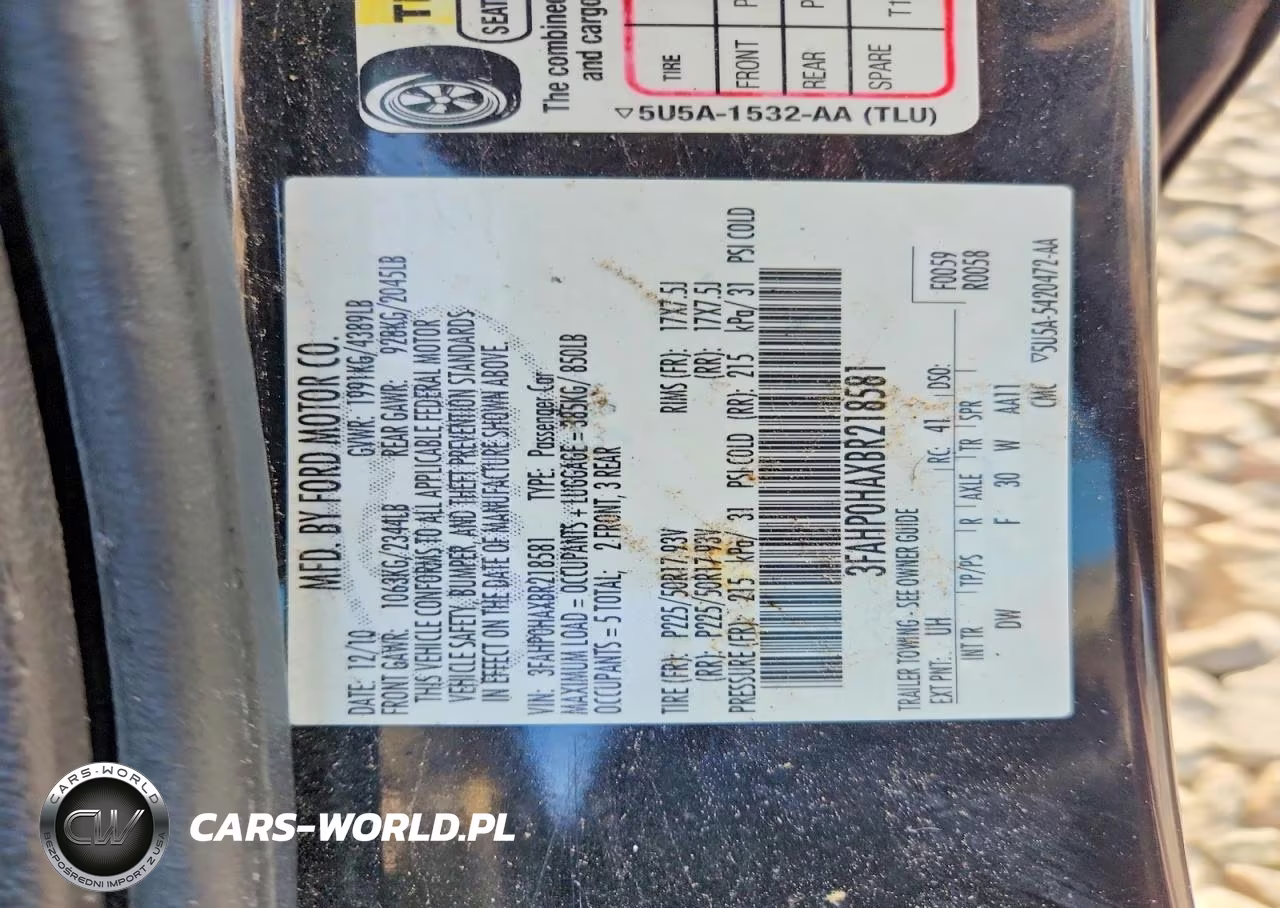 2011 Ford Fusion Se VIN:3FAHP0HAXBR218581 - 12