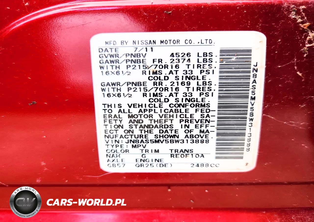 2011 Nissan Rogue S VIN:JN8AS5MV5BW313888 - 13
