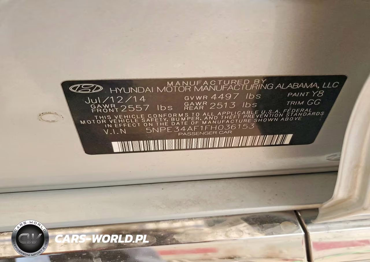 2015 Hyundai Sonata Limited VIN:5NPE34AF1FH036153 - 12
