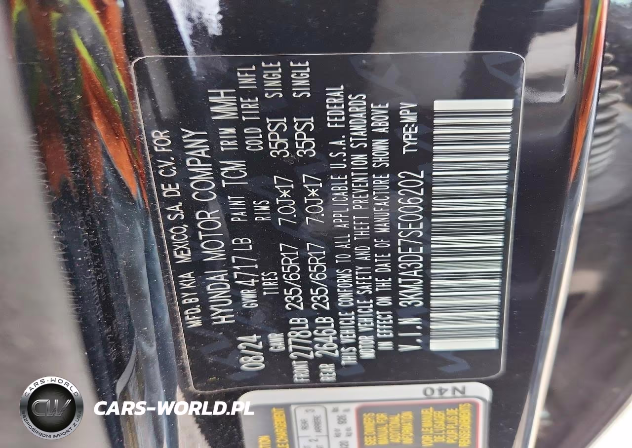 2025 Hyundai Tucson Se VIN:3KMJA3DE7SE006202 - 13