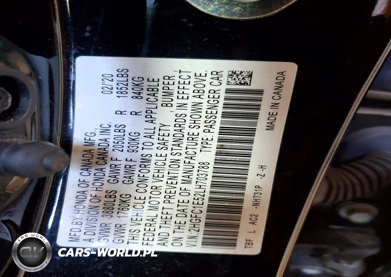 2020 Honda Civic Si VIN:2HGFC1E52LH703788 - 13