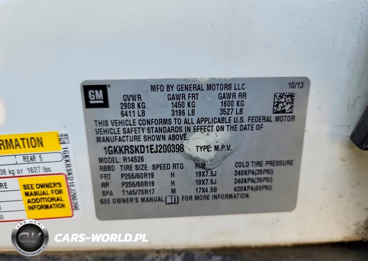2014 GMC Acadia Slt-2 VIN:1GKKRSKD1EJ200398 - 13