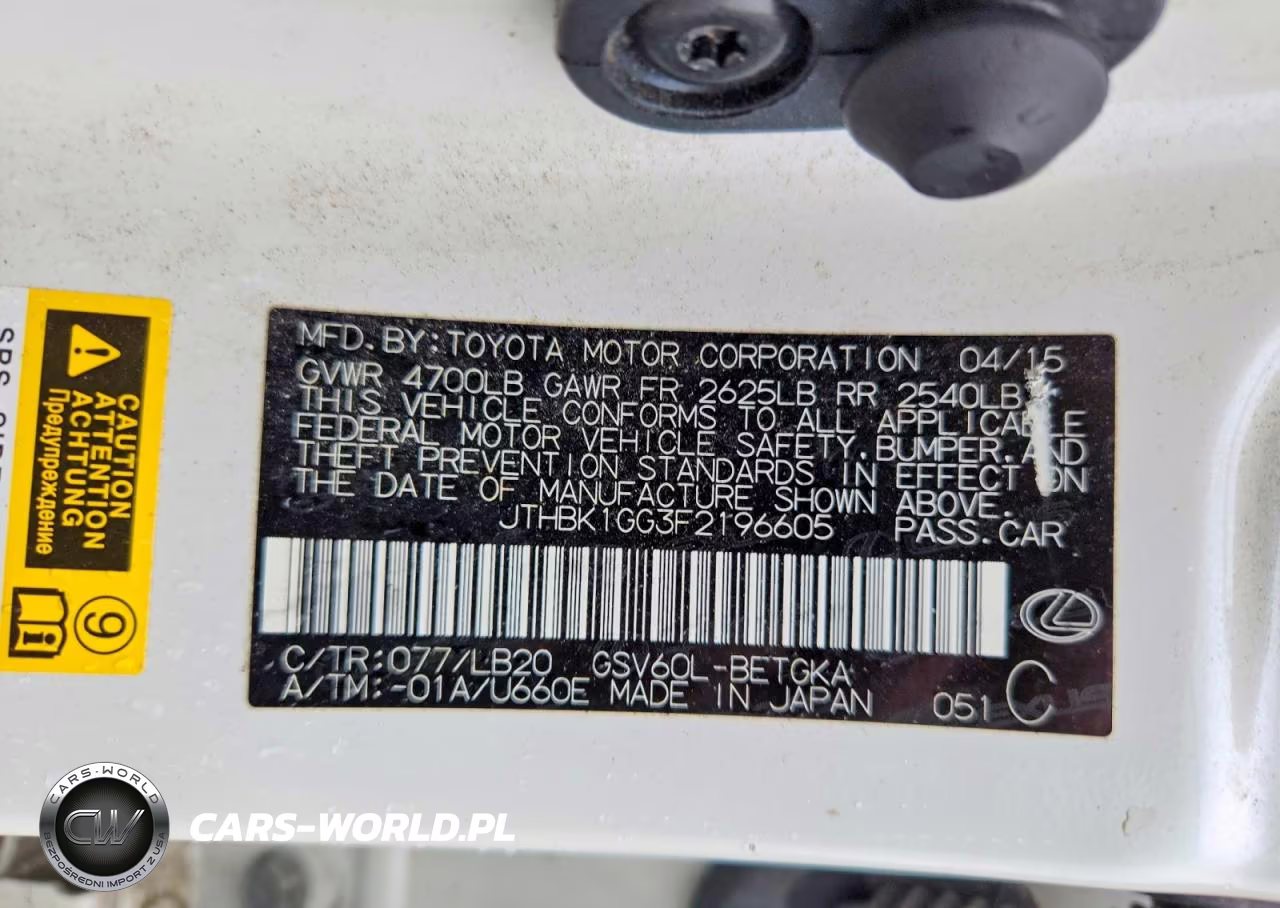 2015 Lexus Es 350 VIN:JTHBK1GG3F2196605 - 12