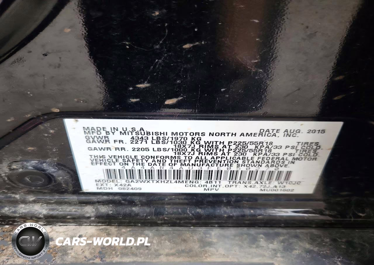 2015 Mitsubishi Outlander Sport Se VIN:4A4AR4AU3FE050270 - 13
