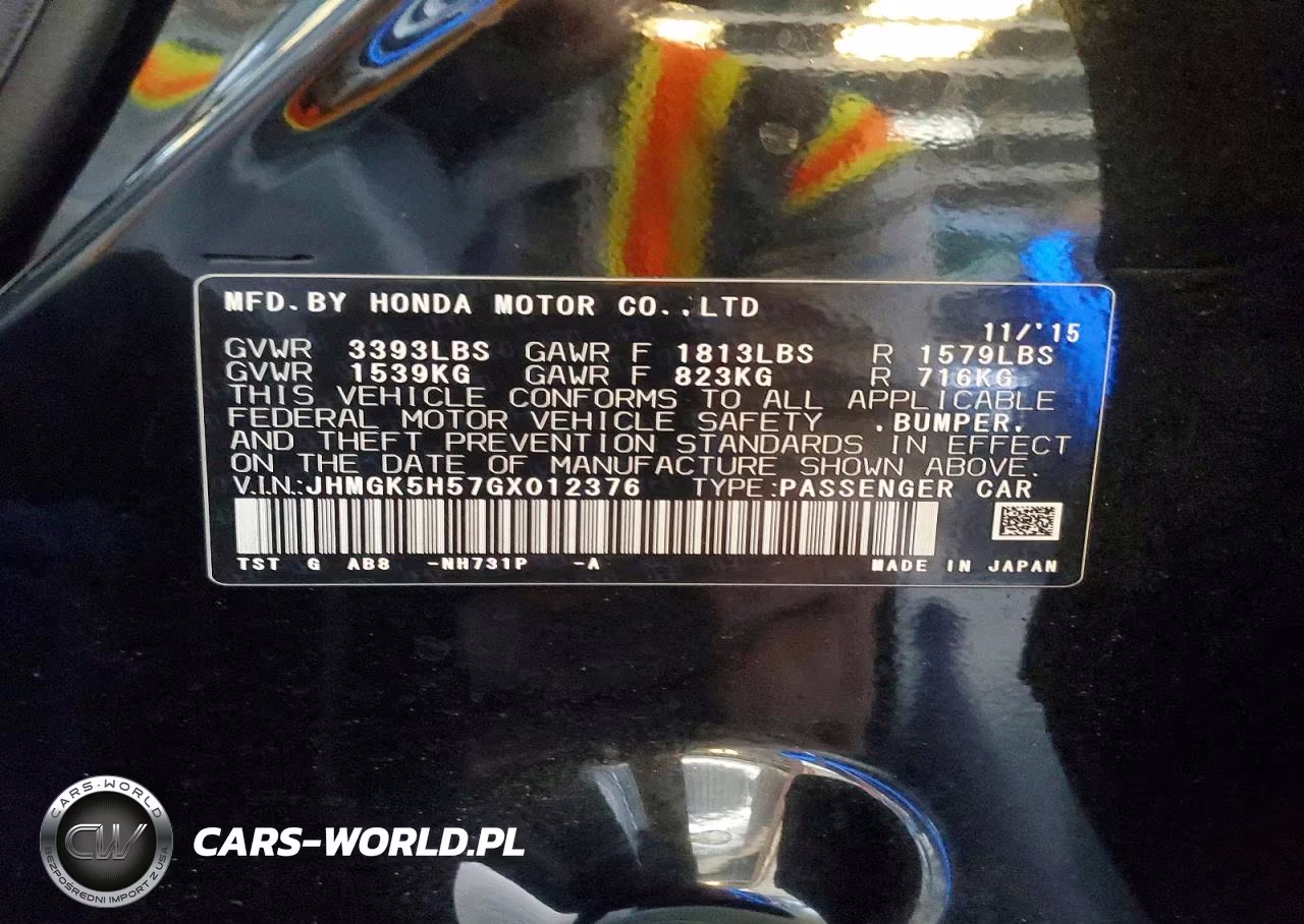 2016 Honda Fit Lx VIN:JHMGK5H57GX012376 - 13